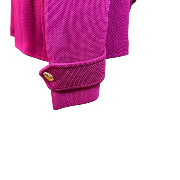 Joan Rivers Vintage Red Carpet Fuchsia Pink Gold Button Jacket – Size L NWOT - Picture 7 of 10